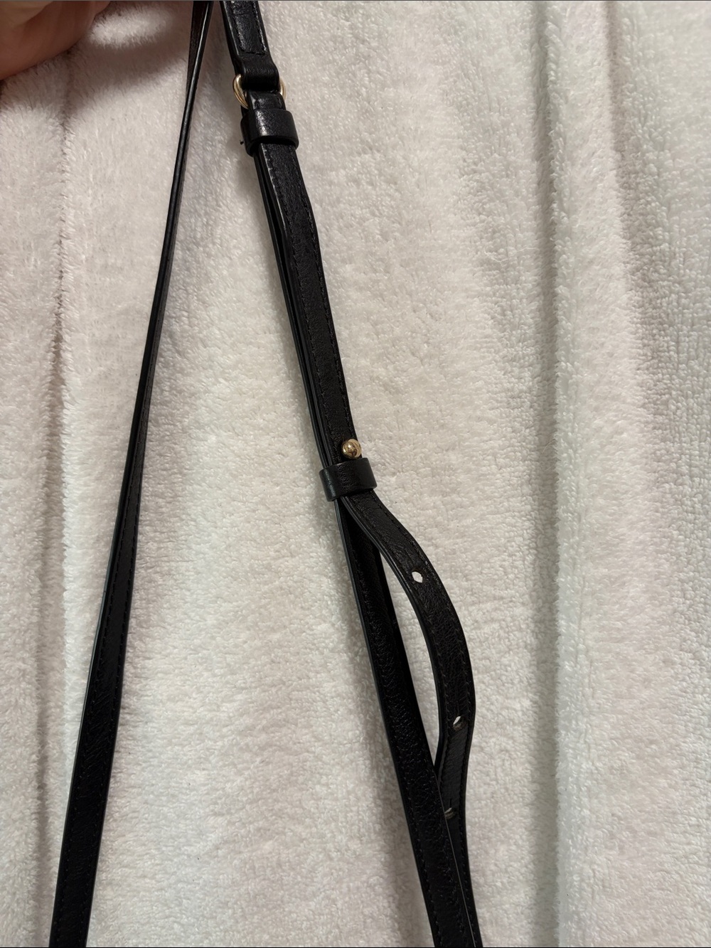 Maje Black Suede Fringe Crossbody with Cutout Handle - Picture 2 of 5